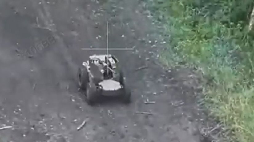 VIDEO Ukrajinska zurivost Pozemny robot rozputal peklo v Sumskej oblasti