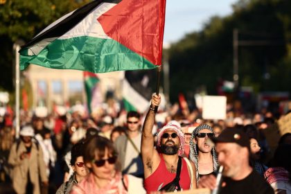 Na demonstrociu na podporu Palestincanov prislo v Berline vyse 60 000 ludi