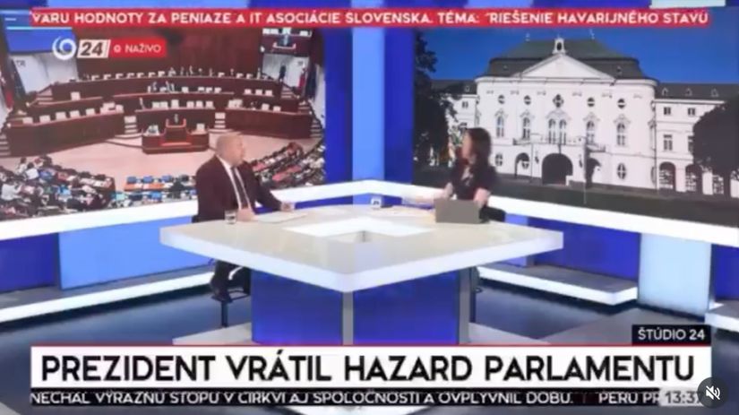 Huliak opat prekvapil Slovensko v zivom prenose
