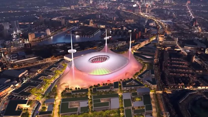 Stadion za dve miliardy eur najvacsi v Europe Slavna znacka chce spat na vyslnie