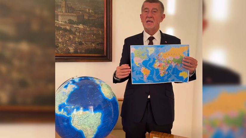 Babissi zakupil globus za 15 tisic aby videl kde sa nachadza Gronsko opisal ako by ruske rakety leteli na Biely dom