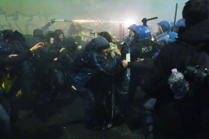VIDEO Demonstracia odporcov olympiady prerastla do nasilnosti Meloniova hovori o nepriateloch Talianska