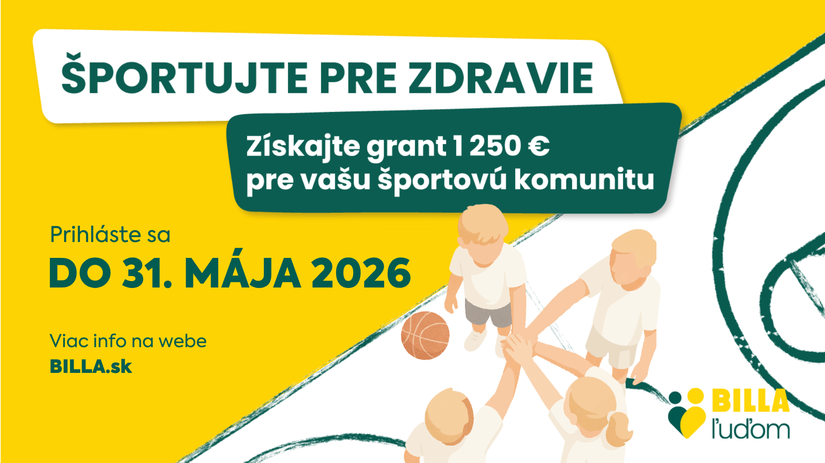 SPORTUJTE PRE ZDRAVIE a ziskajte grant od o z BILLA ludom