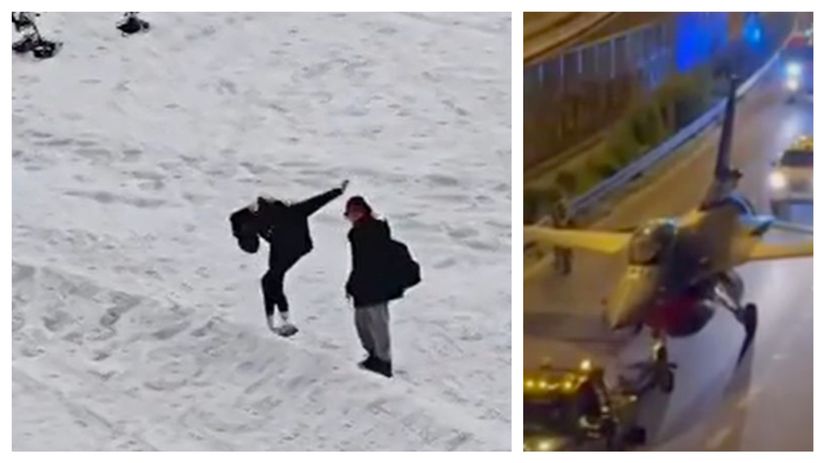 Tura alebo test rovnovahy Pozrite sa v com sa turistka vybrala do zasnezenych Tatier